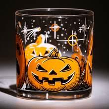 Load image into Gallery viewer, Atomic Drinkware Five Little Pumpkins Old Fashioned Rocks Cocktail Glass

