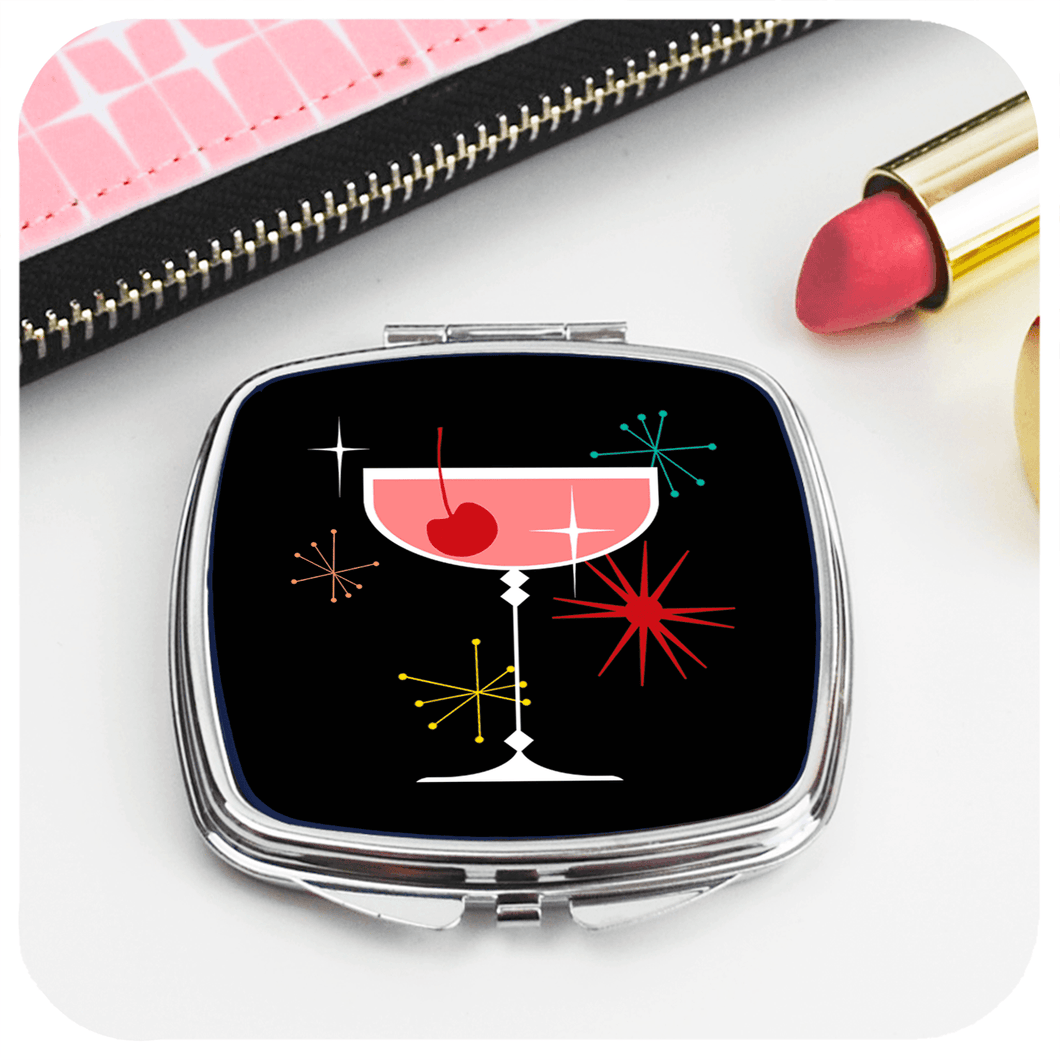 Inkabilly Cosmic Cocktails Compact Mirror