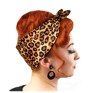 Inkabilly Leopard print Bandana