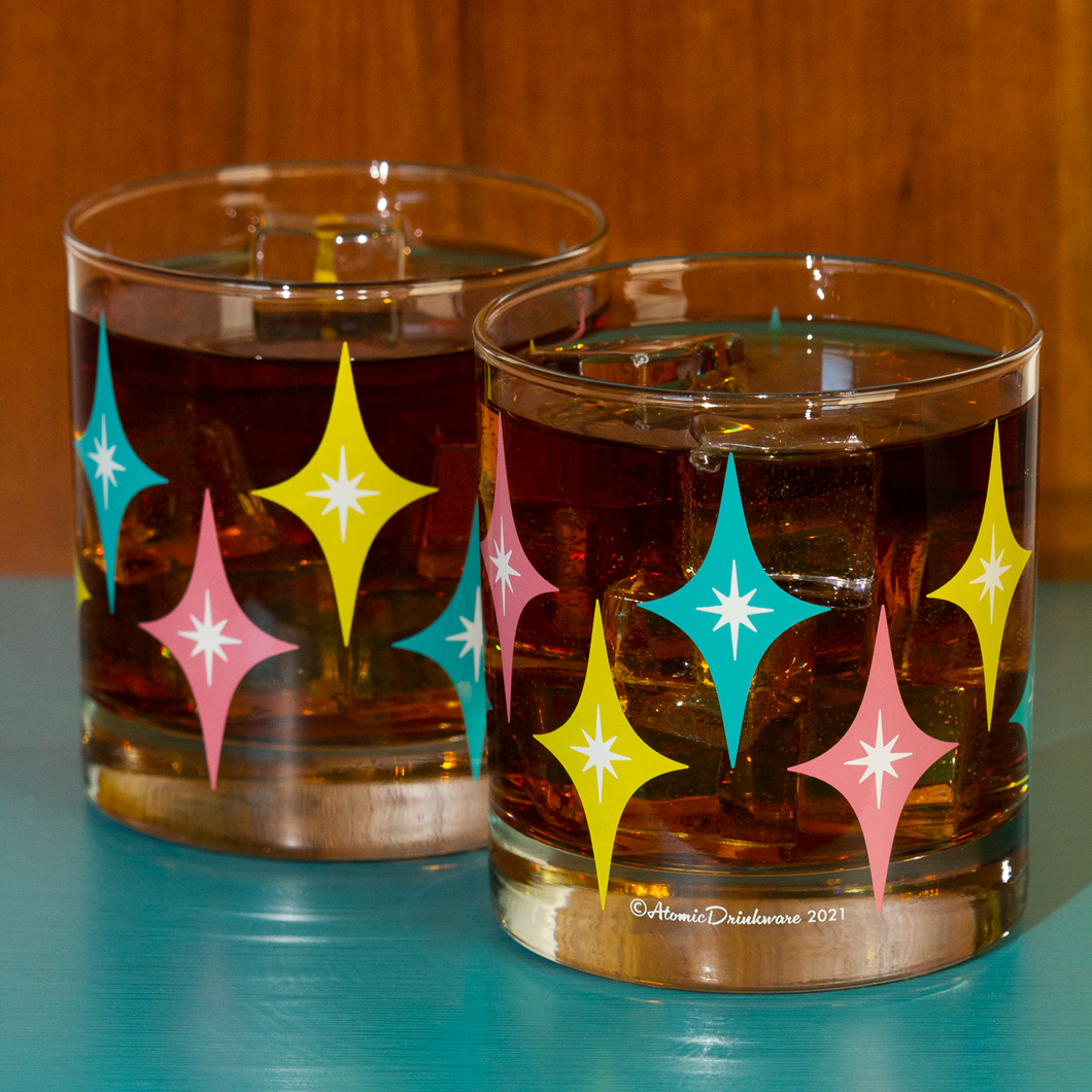 Atomic Drinkware Starlite Old Fashioned Rocks Cocktail Glass
