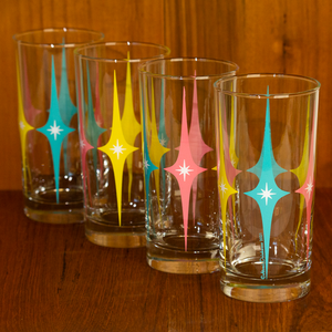 Atomic Drinkware Starlite Collins Highball Cocktail Glass