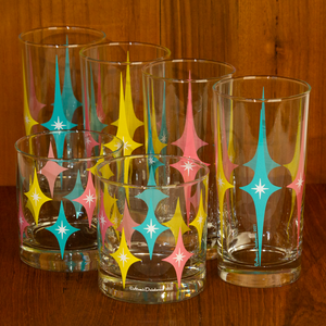 Atomic Drinkware Starlite Collins Highball Cocktail Glass