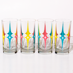 Atomic Drinkware Starlite Collins Highball Cocktail Glass