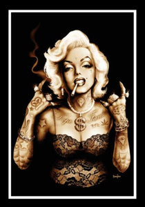 Gangsta Marilyn 28x43 Unframed Art Print