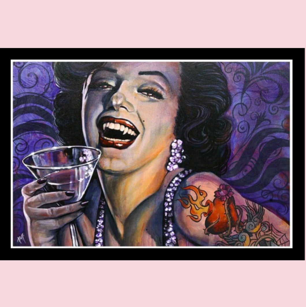 Marilyn Noir 31x46 Unframed Art Print