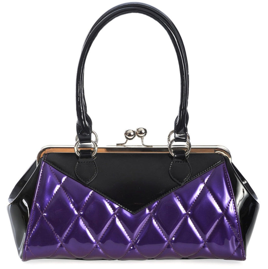 Lilymae Rockabilly Handbag Purple