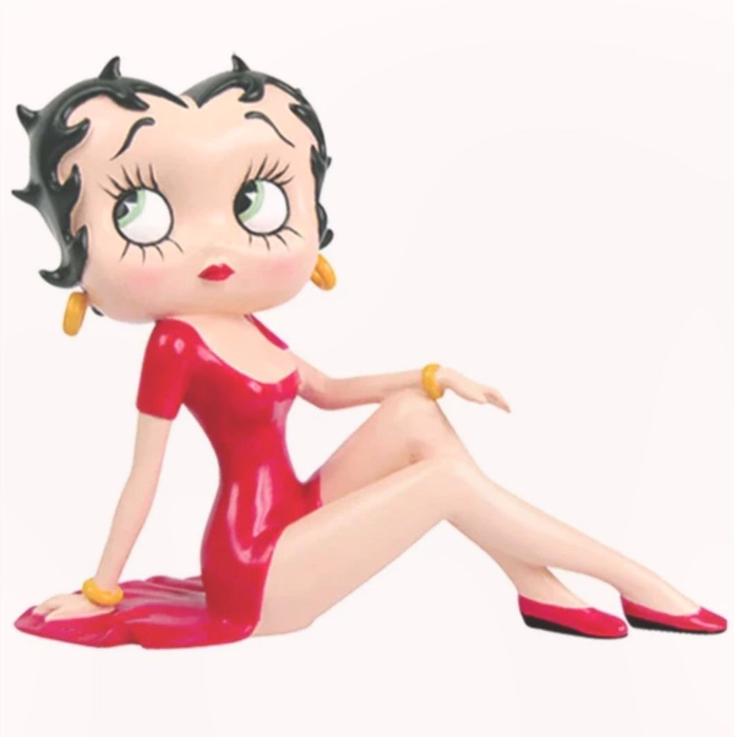 Betty Boop Demure Pose Red Dress