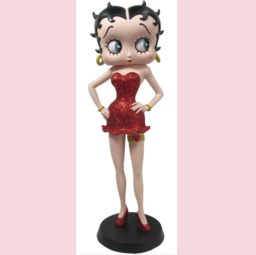 Betty Boop With Red Dress & Garter