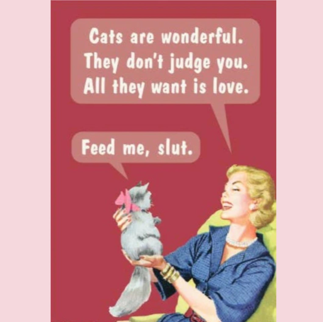 Cats Are Wonderful Fridge Magnet