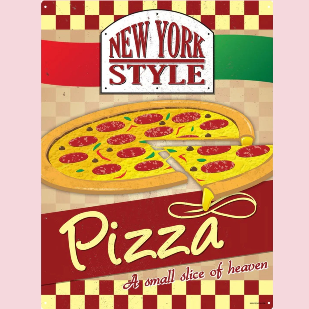 New York Pizza Large Metal Sign