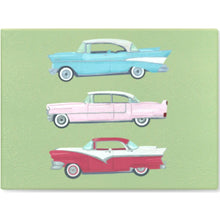 Load image into Gallery viewer, Vintage Cars Glass Chopping Board
