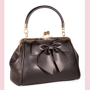 Banned Lockwood Bow Handbag Black