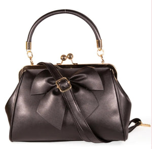 Banned Lockwood Bow Handbag Black