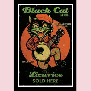 Black Cat Brand Licorice 31x46 Unframed Art Print