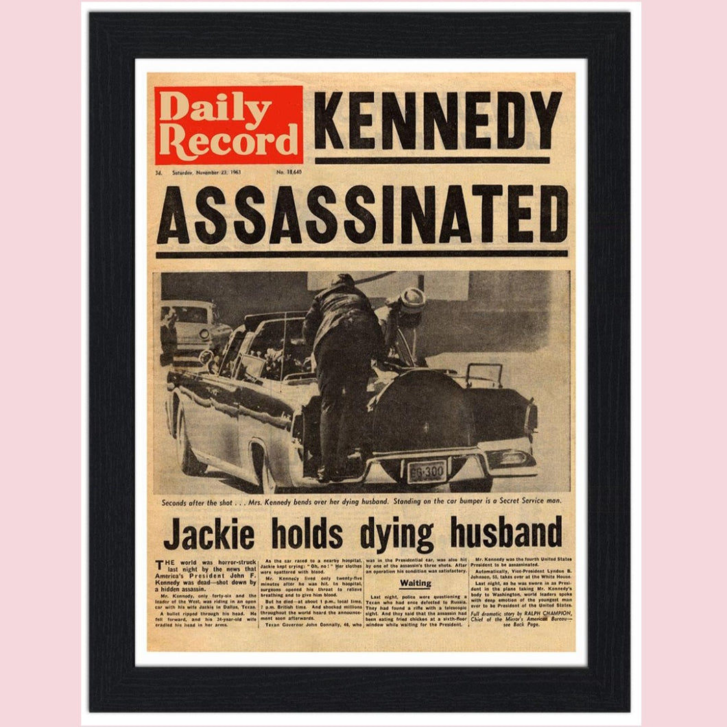 Kennedy Assassination 30x40 Unframed Art Print