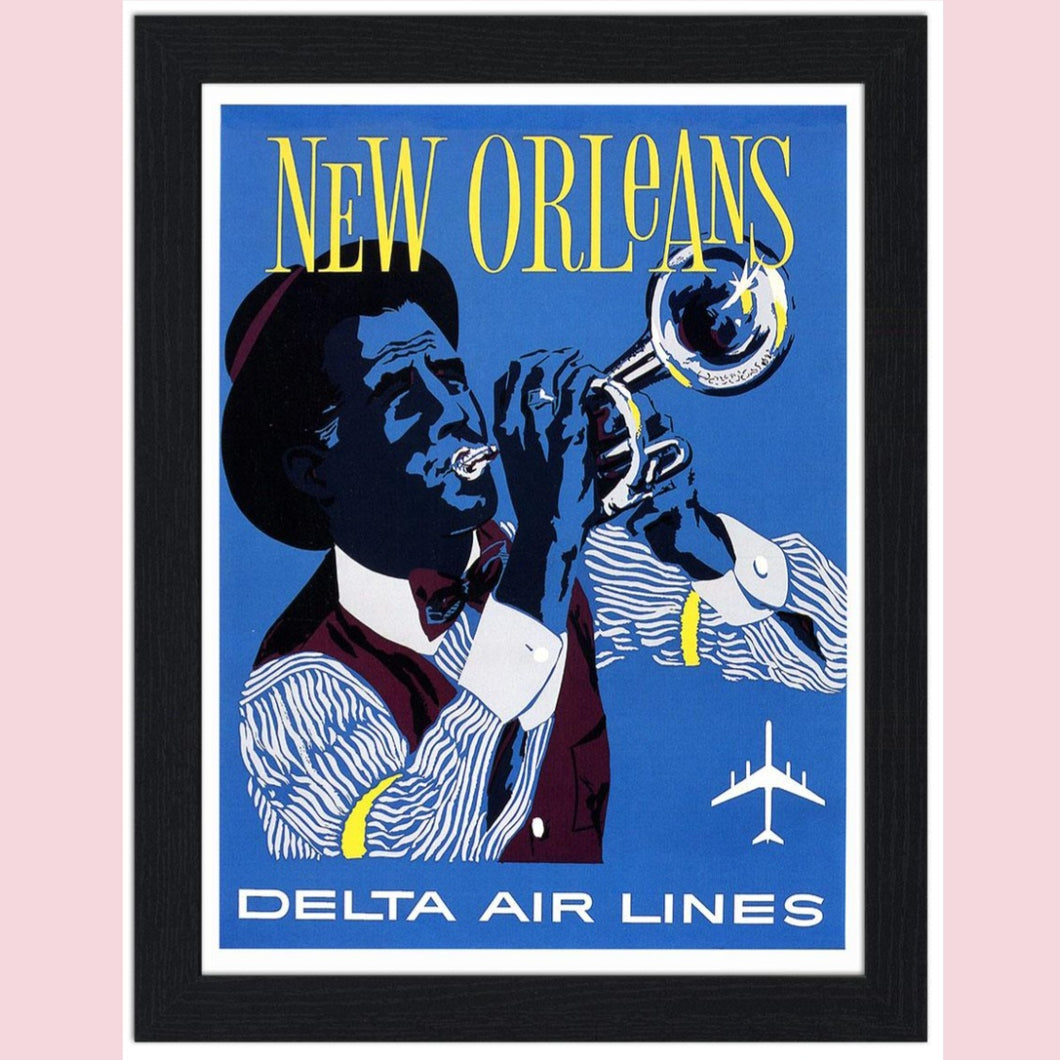 New Orleans Delta Air Lines 30x40 Unframed Art Print