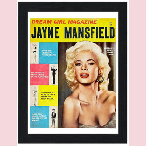 Jayne Mansfield Dream Girl Magazine Cover 30x40 Unframed Art Print