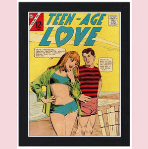 Teen-Age Love Comic Cover 30x40 Unframed Art Print