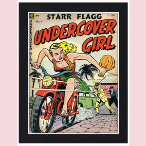 Undercover Girl Comic Cover 30x40 Unframed Art Print