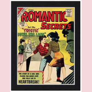 Romantic Secrets Comic Cover 30x40 Unframed Art Print
