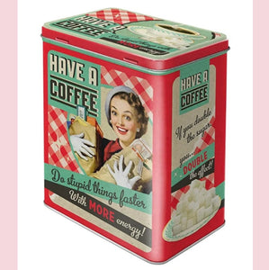 Vintage Style Coffee Storage Tin