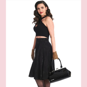 Banned Maggie May Rockabilly Handbag Black