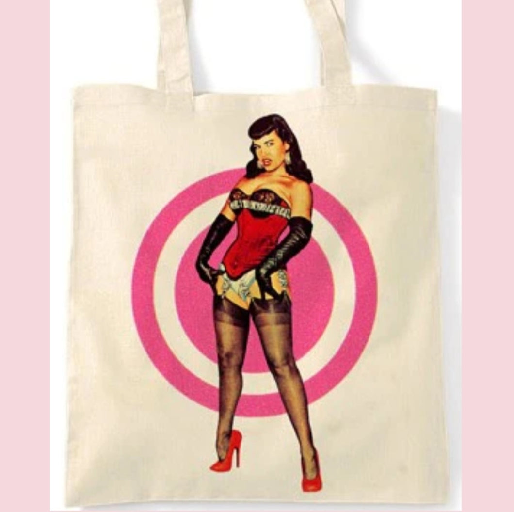 Pin Up Bettie Tote Bag