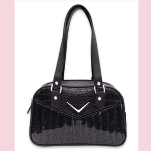 Liquorbrand Bonneville Handbag Black/Croc