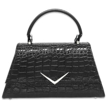 Load image into Gallery viewer, Liquorbrand Rumbler Handbag Black Croc
