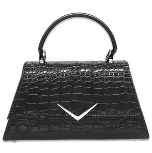 Liquorbrand Rumbler Handbag Black Croc