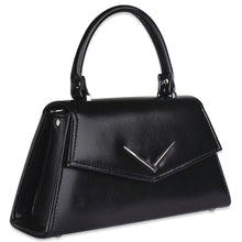 Load image into Gallery viewer, Liquorbrand Chevron Handbag Matt Black
