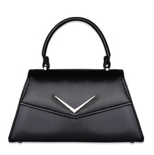 Load image into Gallery viewer, Liquorbrand Chevron Handbag Matt Black
