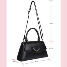 Load image into Gallery viewer, Liquorbrand Chevron Handbag Matt Black
