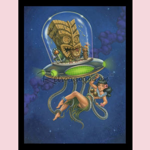 Mars Needs Hula Girls 31x46 Unframed Art Print