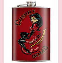 Load image into Gallery viewer, Cherry Bomb Hip Flask
