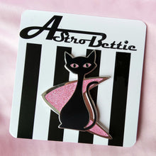 Load image into Gallery viewer, Astro Bettie Atomic Kitty Pin Pink
