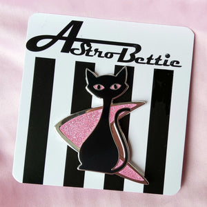 Astro Bettie Atomic Kitty Pin Pink