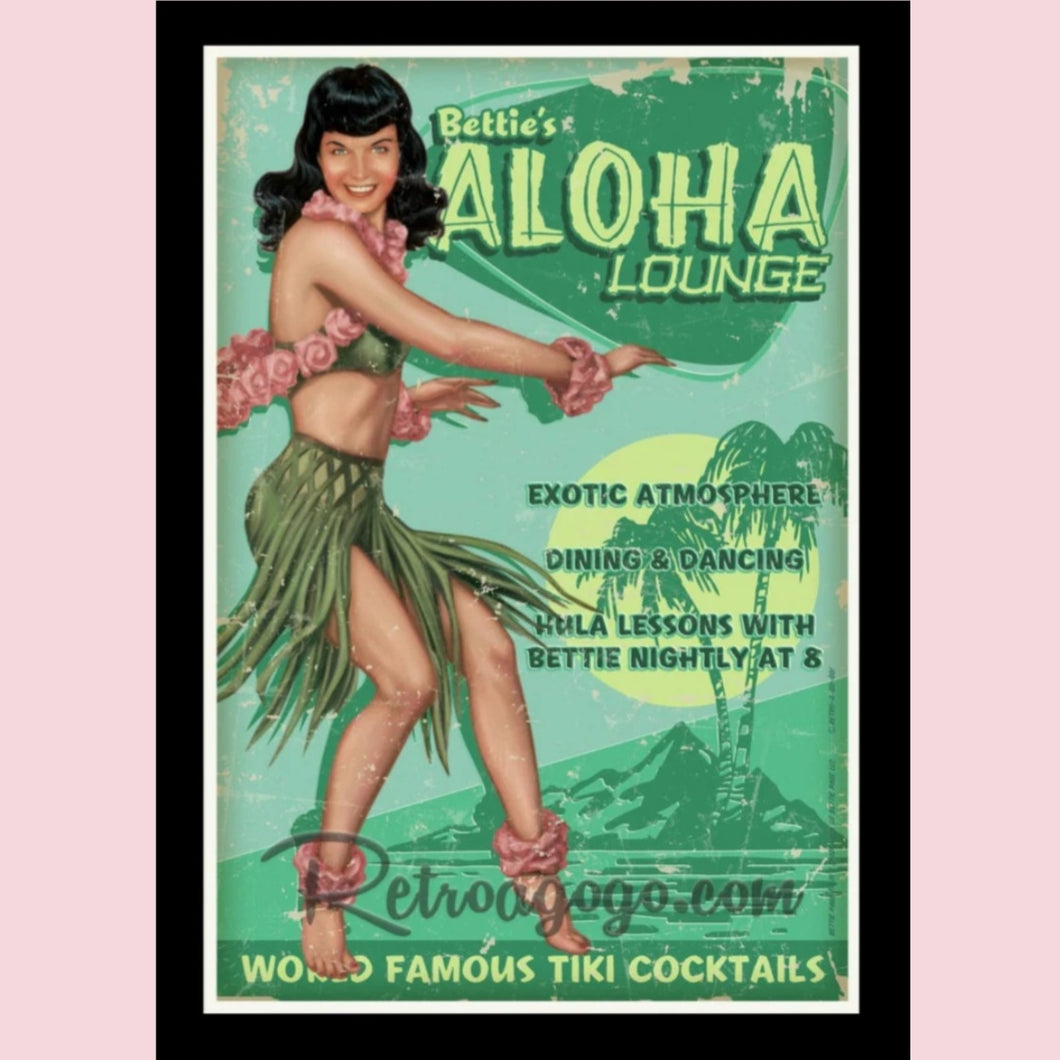 Bettie's Aloha Lounge 30x45.7 Unframed Art Print