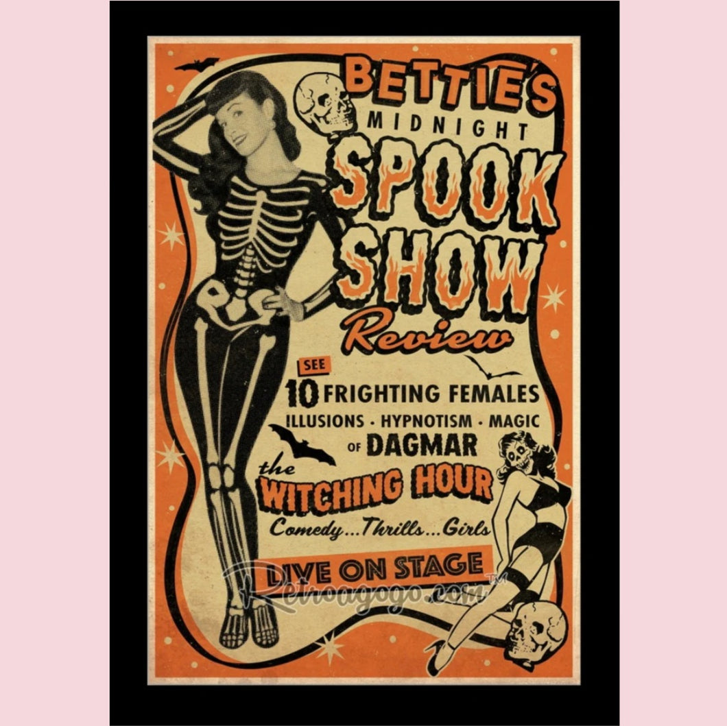 Bettie's Midnight Spook Show 31x46 Unframed Art Print