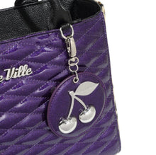 Load image into Gallery viewer, Lux De Ville Poisonous Purple Wild Cherry Handbag
