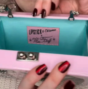 Lipstick & Chrome Miss Fluff Kitty Chic Acrylic Handbag Limited Edition