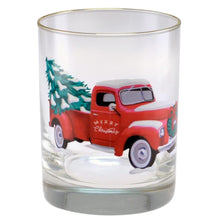 Load image into Gallery viewer, Holiday Truck Old Fashioned Rocks Cocktail Glass

