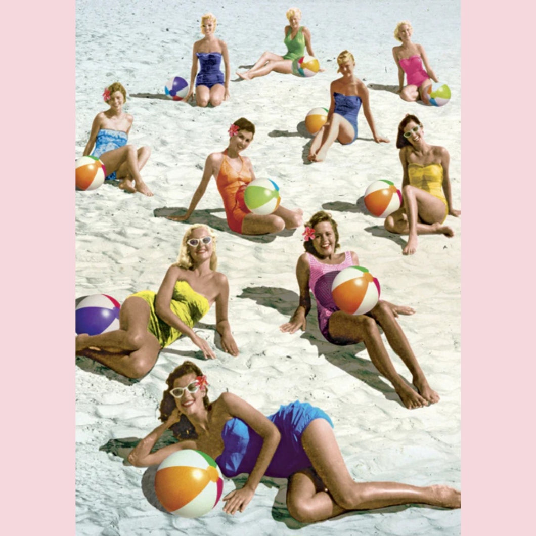 Beach Babes Greetings Card