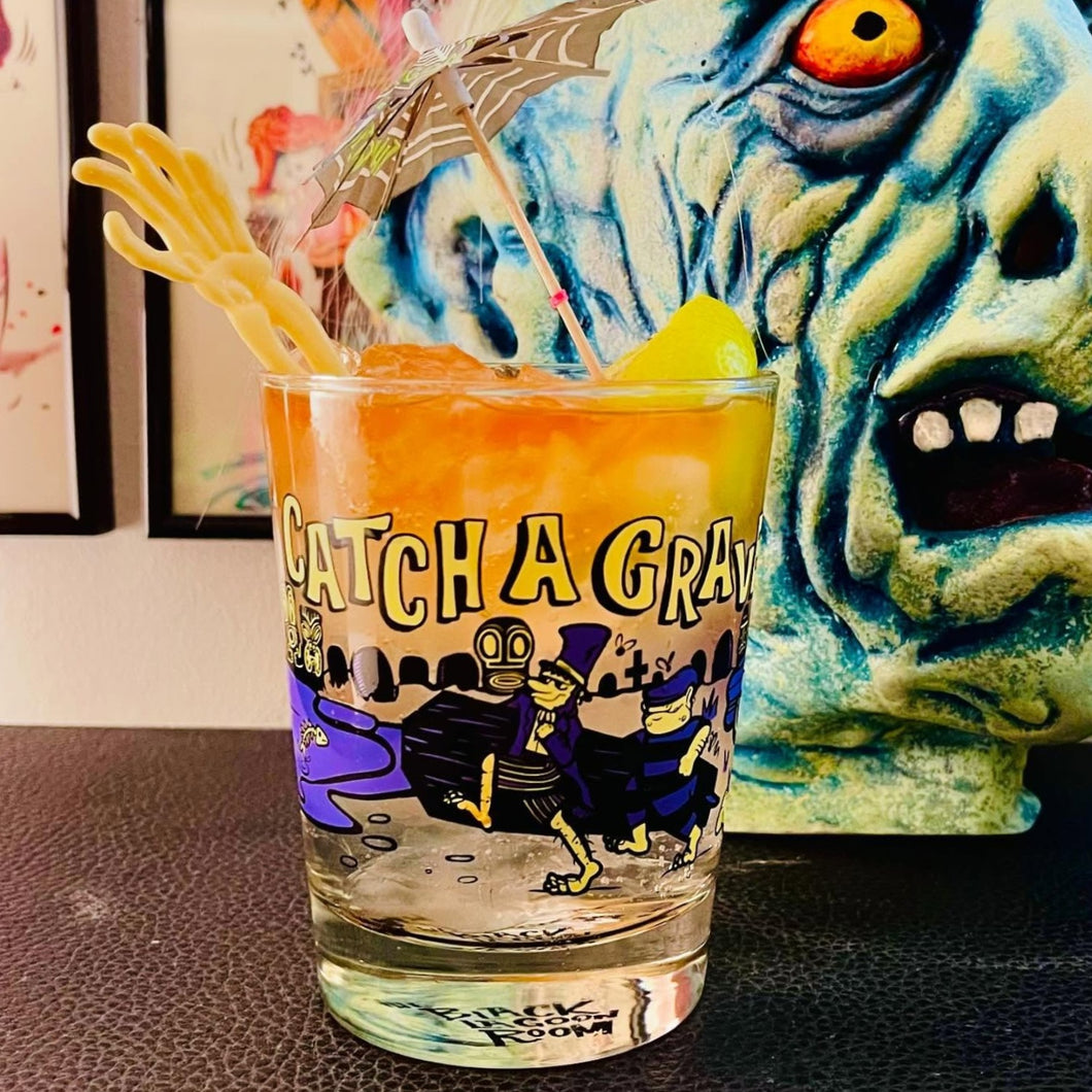 Catch A Grave Mai Tai Tiki Cocktail Glass