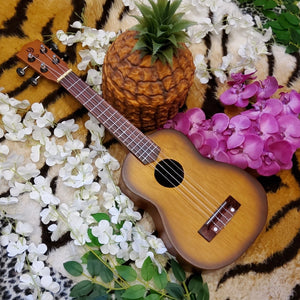 Artisan Made Ukulele Orange Starburst