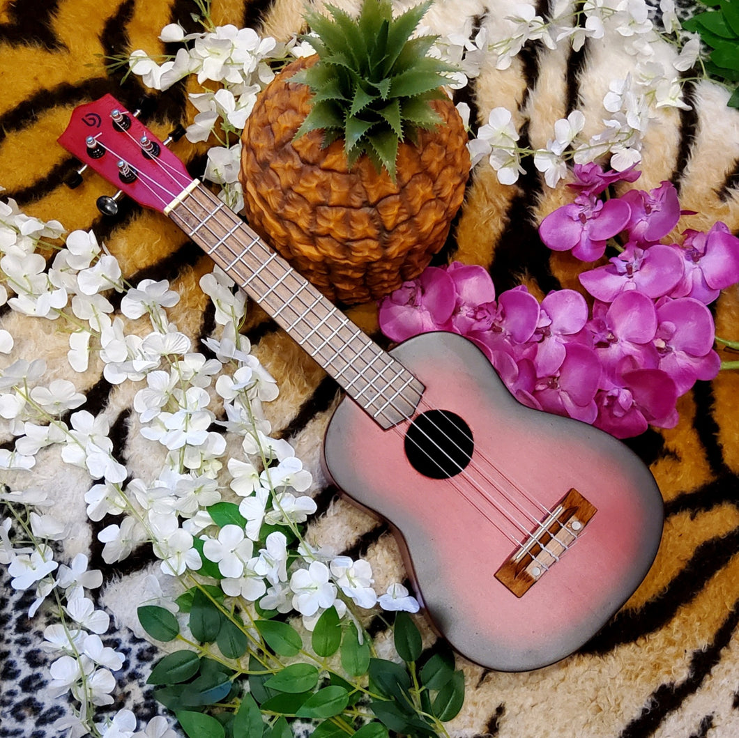 Artisan Made Ukulele Red Starburst