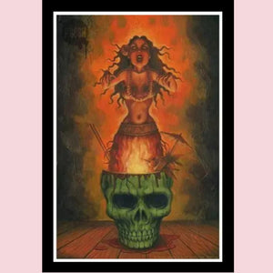 Tiki Cocktail Zombie 31x46 Unframed Art Print