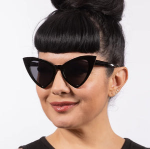 Lux de Ville Victorian Black Oversized Sunglasses