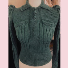 Load image into Gallery viewer, Beautiful Ladies Sweater Hand Knitted From An Original 1940s Pattern
