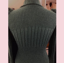 Load image into Gallery viewer, Beautiful Ladies Sweater Hand Knitted From An Original 1940s Pattern
